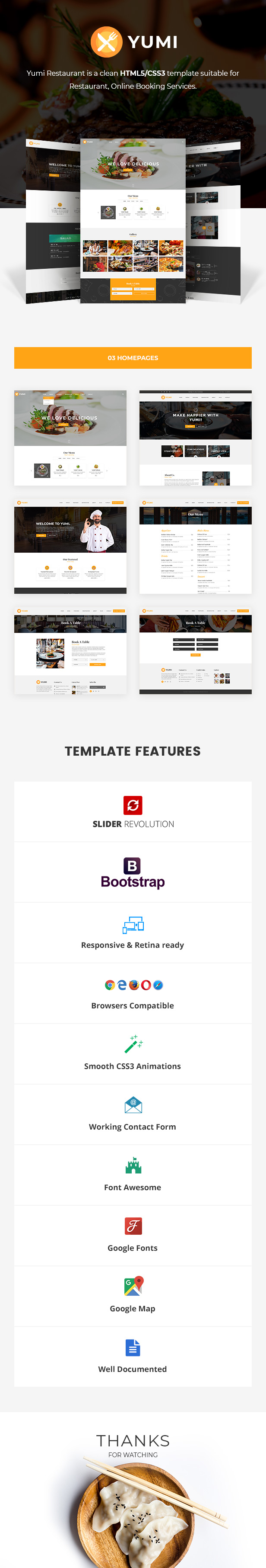 Yumi | Restaurant HTML5 Template